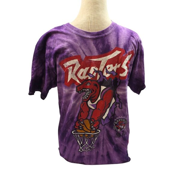 Mitchell & Ness Raptors NBO Hardwood Classics Purple Tie-Dye Men Size M - Picture 7 of 9